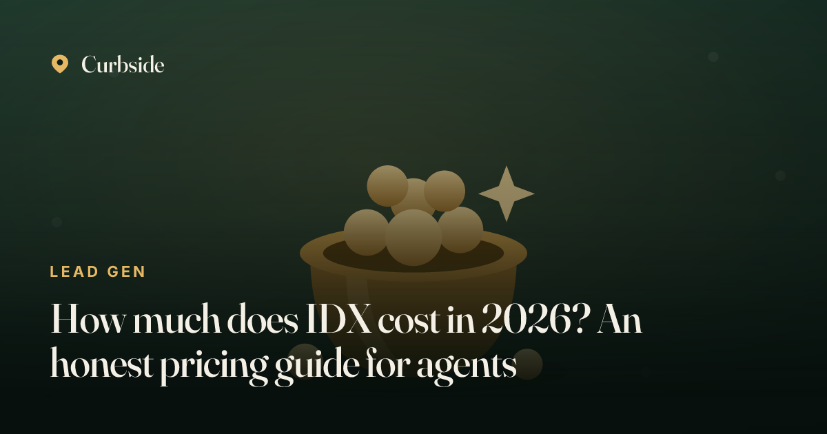 How much does IDX cost in 2026? An honest pricing guide for agents ...